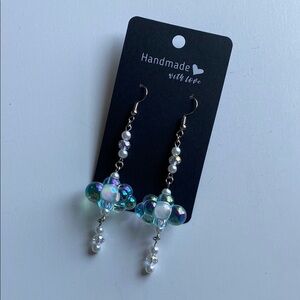 Beaded Cloud Earrings
